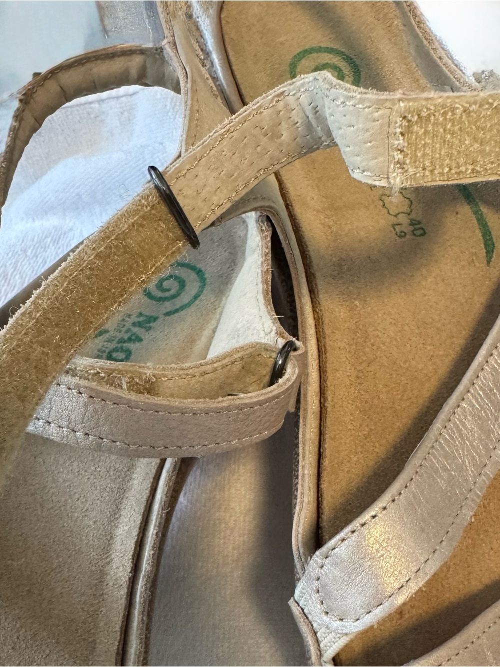 Naot Women's Gold Adjustable Strappy Comfort Sandals - Picture 6 of 9
